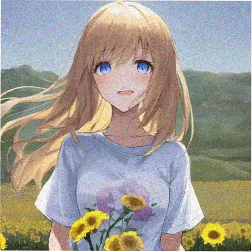 读者头像：薄荷绿短发少女头像
